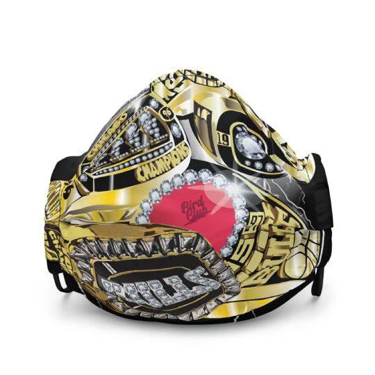 Jordan Rings Sneaker Face Mask - Sneaker Tees to match Air Jordan Sneakers