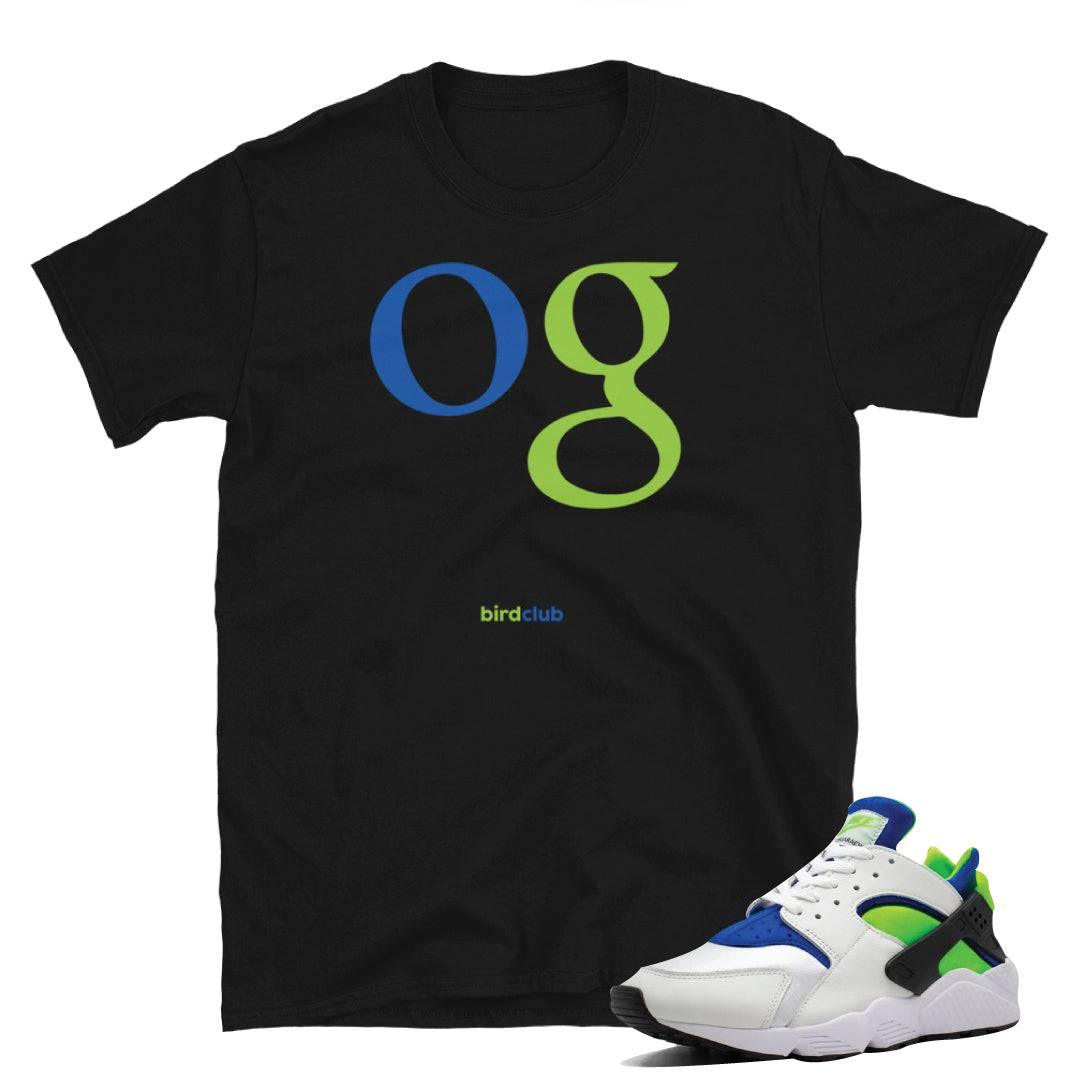 Huarache Scream Green Shirt - Sneaker Tees to match Air Jordan Sneakers