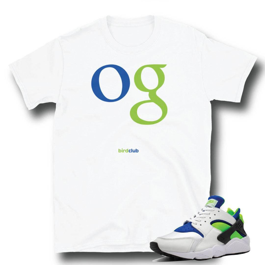 Huarache Scream Green Shirt - Sneaker Tees to match Air Jordan Sneakers