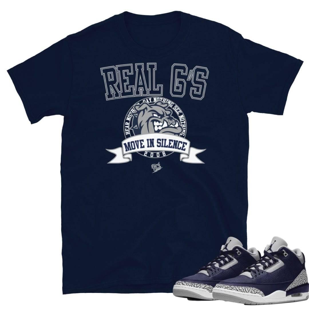 Georgetown Jordan 3 Shirt - Sneaker Tees to match Air Jordan Sneakers