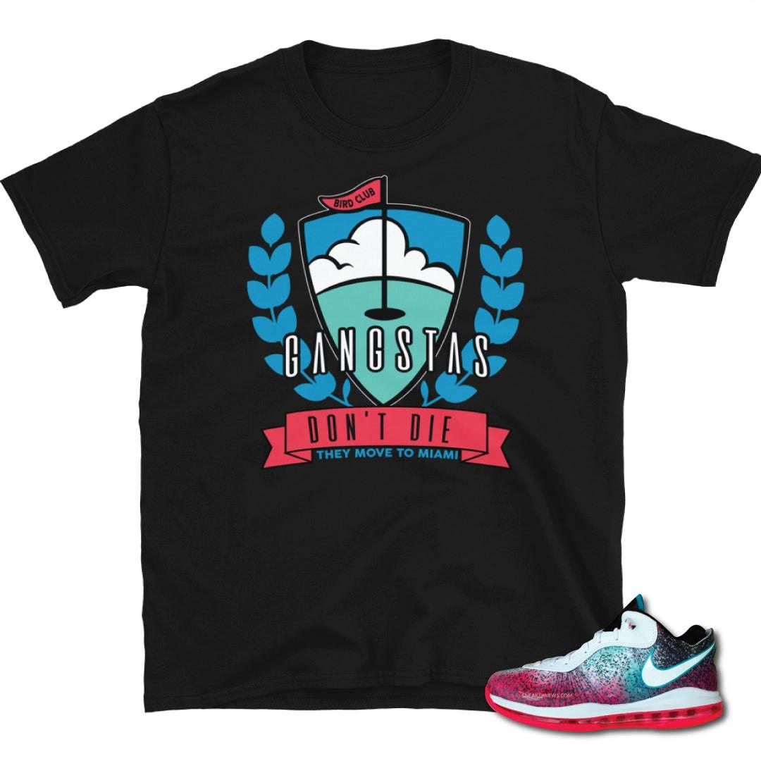 Miami Nights" Lebron 8 Shirt - Sneaker Tees to match Air Jordan Sneakers
