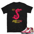 Retro 1 Fusion Red Shirt - Sneaker Tees to match Air Jordan Sneakers