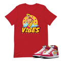 RETRO 1 FUSION RED SHIRT - Sneaker Tees to match Air Jordan Sneakers