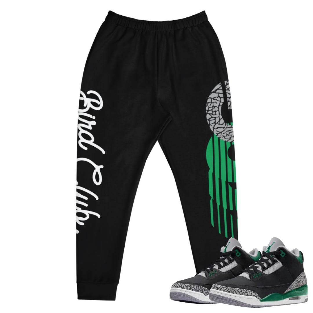 Retro 3 Pine Green Joggers - Sneaker Tees to match Air Jordan Sneakers