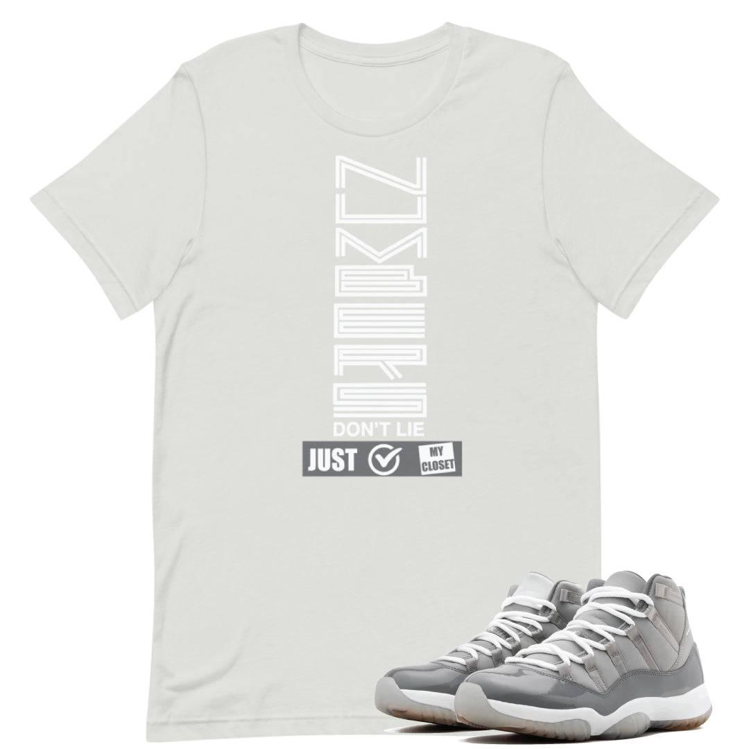 Retro 11 Cool Grey Shirt - Sneaker Tees to match Air Jordan Sneakers