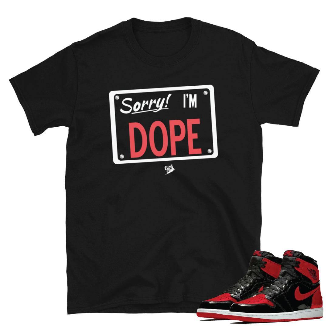 Retro 1 "Bred Patent" Shirt - Sneaker Tees to match Air Jordan Sneakers