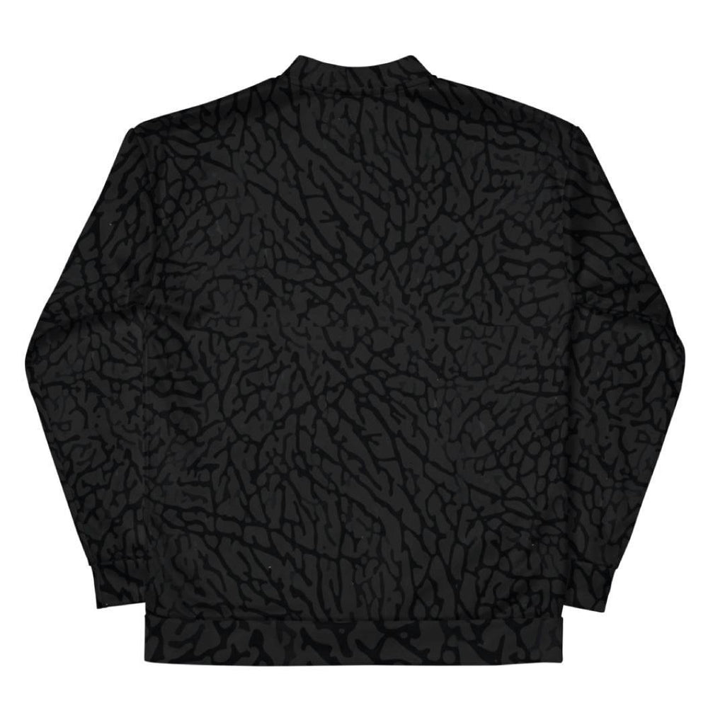 Retro Black Cement Bomber Jacket - Sneaker Tees to match Air Jordan Sneakers