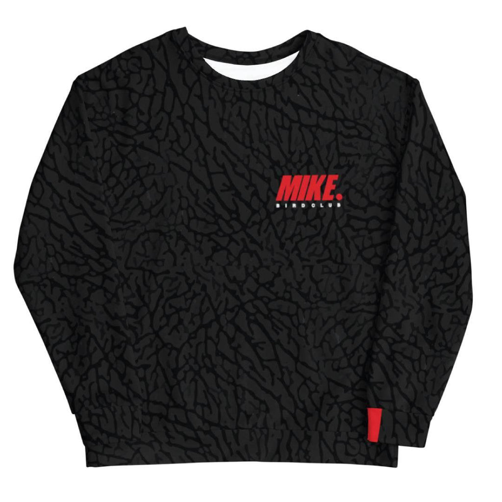 Black Cement Sweatshirt - Sneaker Tees to match Air Jordan Sneakers