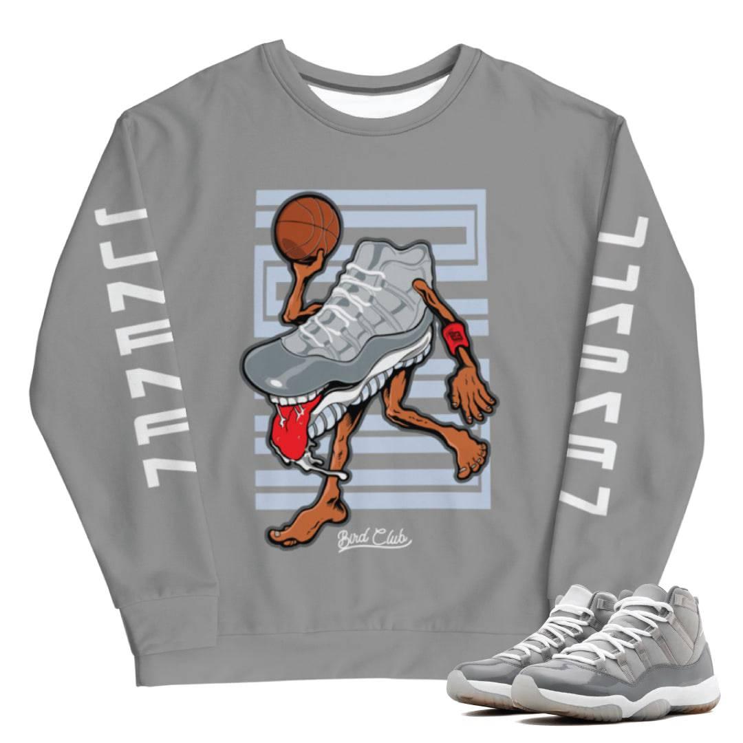 Cool Grey 11 Sweatshirt - Sneaker Tees to match Air Jordan Sneakers