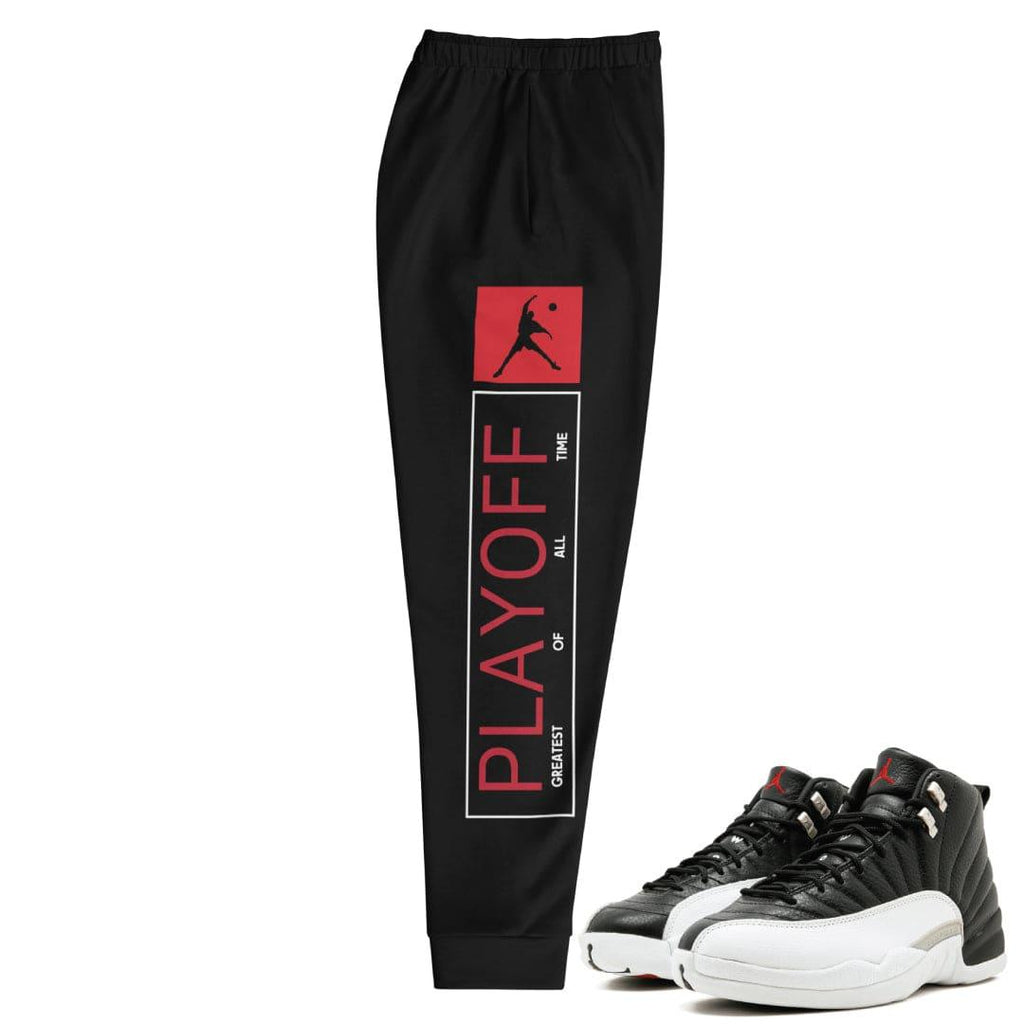 Retro 12 "Playoffs" Joggers - Sneaker Tees to match Air Jordan Sneakers