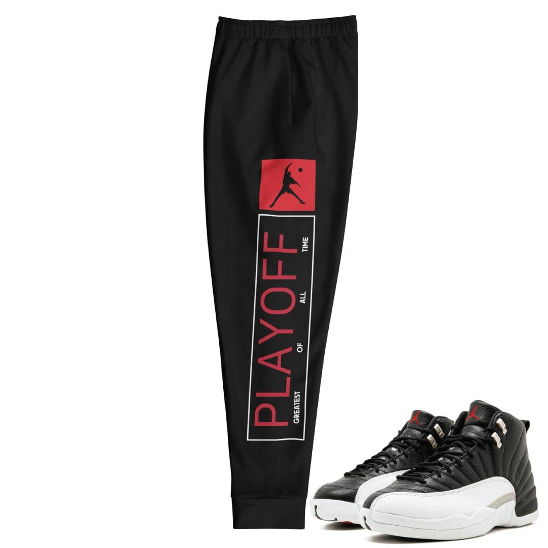 Retro 12 "Playoffs" Joggers - Sneaker Tees to match Air Jordan Sneakers