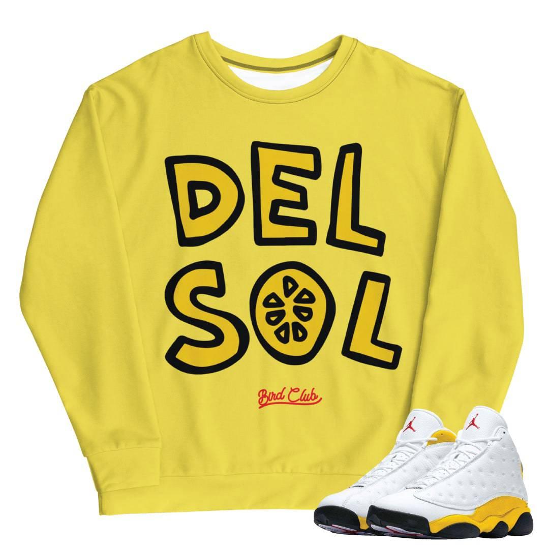 Retro 13 "Del Sol" Sweatshirt - Sneaker Tees to match Air Jordan Sneakers