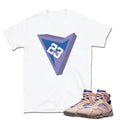 Retro 7 "Saphire/Shimmer" logo shirt - Sneaker Tees to match Air Jordan Sneakers
