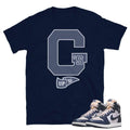 Retro 1 High 85 Georgetown Shirt - Sneaker Tees to match Air Jordan Sneakers