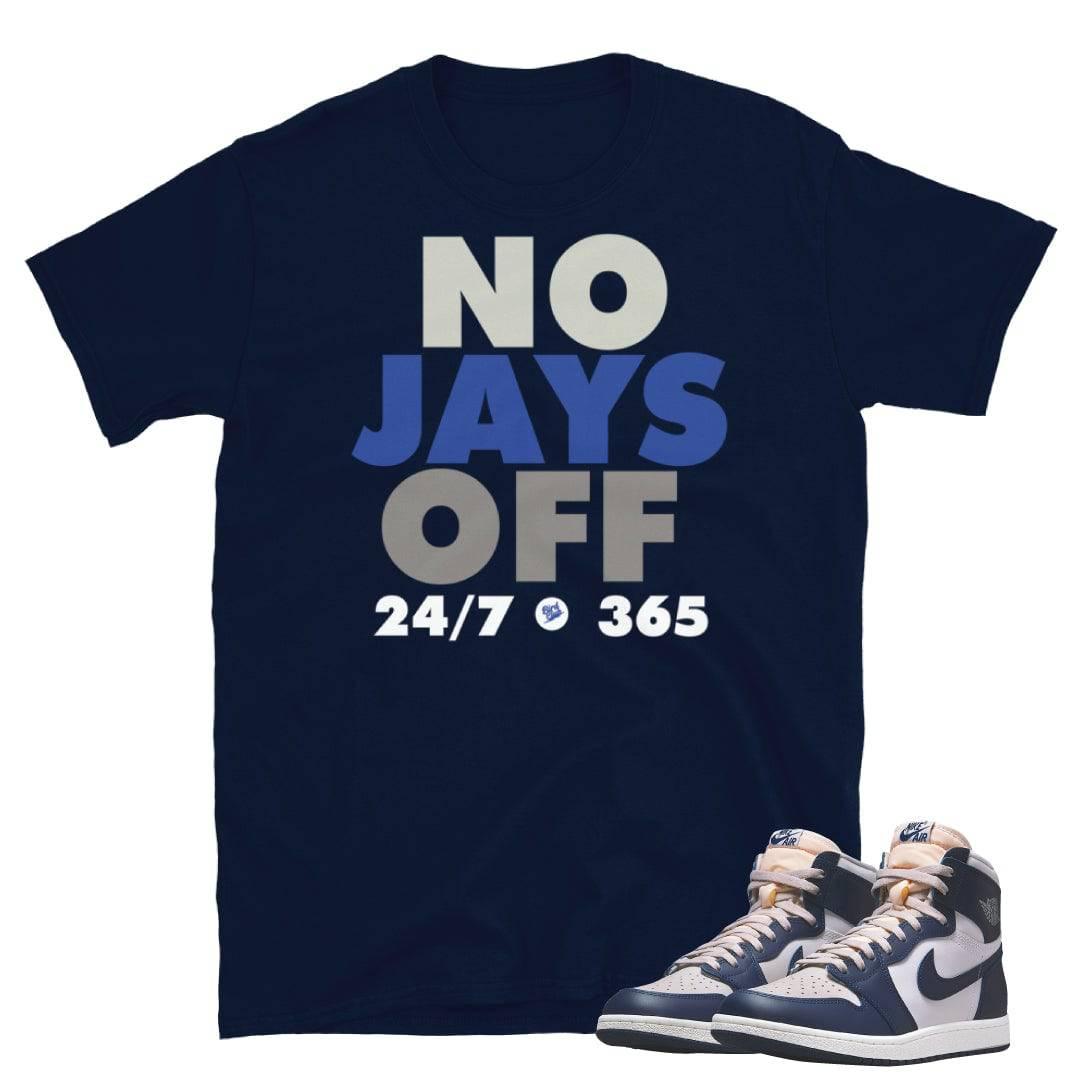 Retro 1 High 85 Georgetown Shirt - Sneaker Tees to match Air Jordan Sneakers