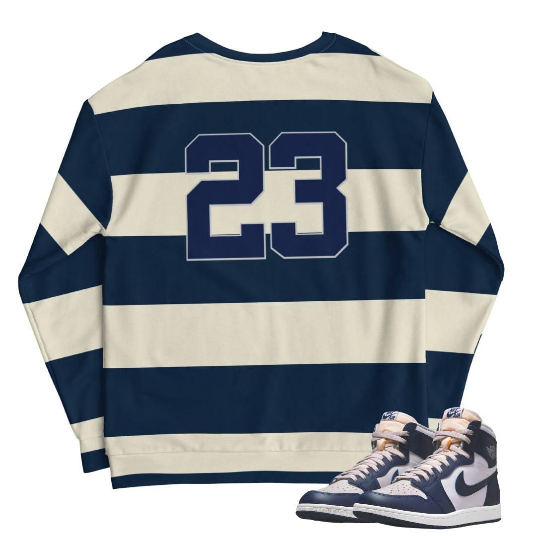 Retro 1 High 85 Georgetown Rugby Crew - Sneaker Tees to match Air Jordan Sneakers