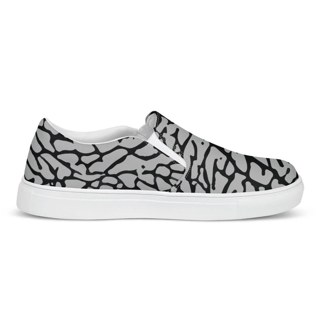 Elephant Print Canvas Shoes - Sneaker Tees to match Air Jordan Sneakers