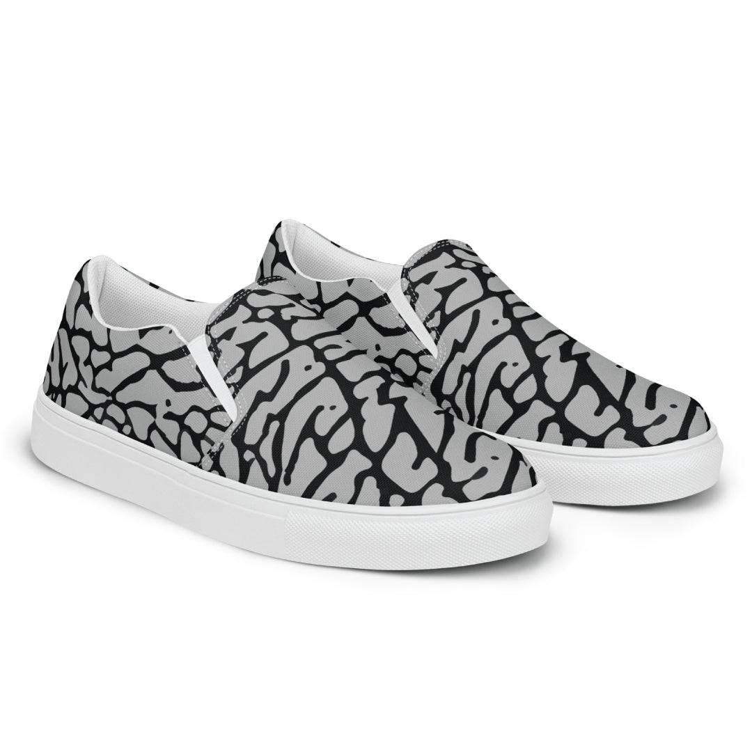 Elephant Print Canvas Shoes - Sneaker Tees to match Air Jordan Sneakers