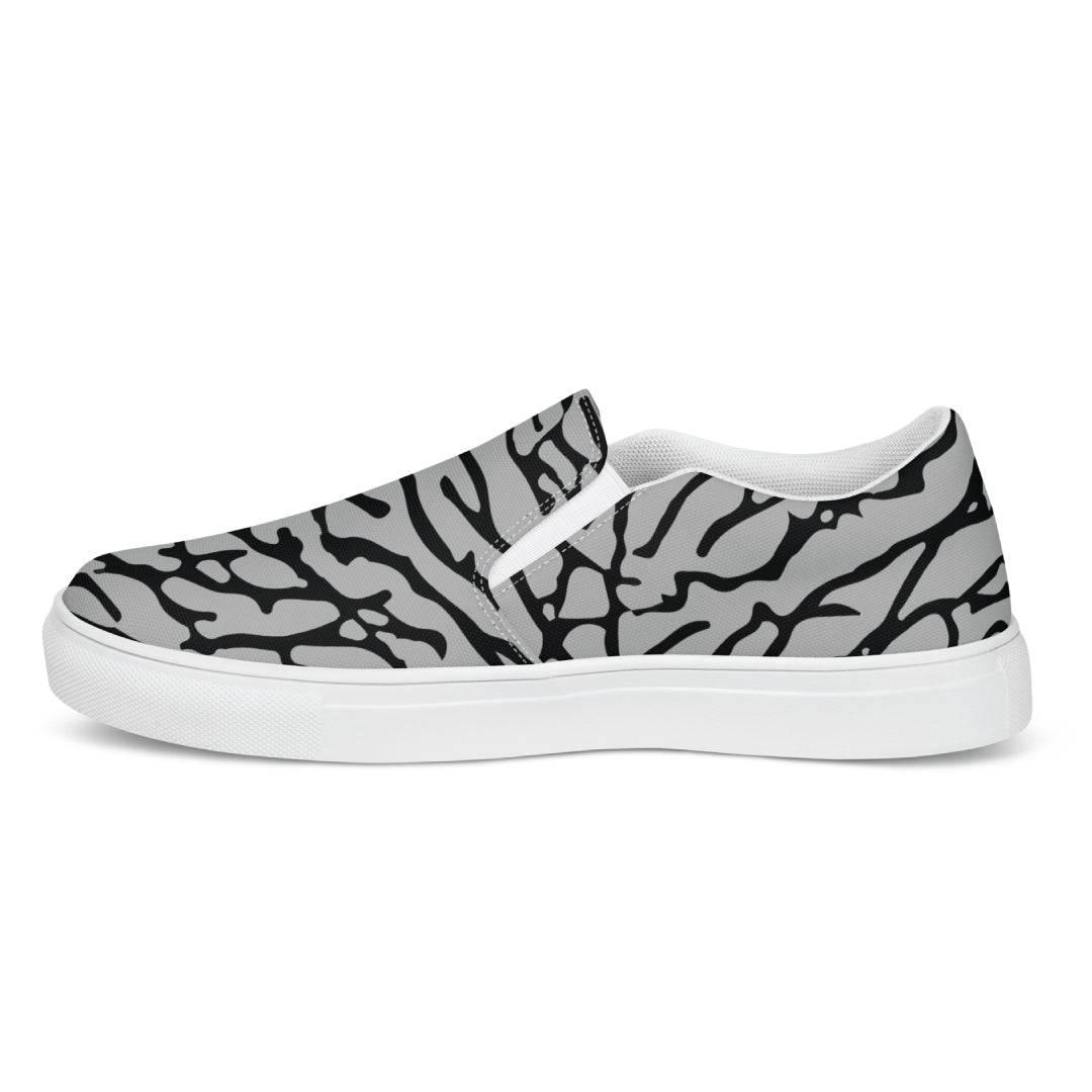 Elephant Print Canvas Shoes - Sneaker Tees to match Air Jordan Sneakers