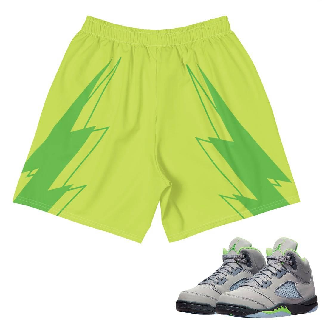 Retro 5 Green Bean Shorts - Sneaker Tees to match Air Jordan Sneakers