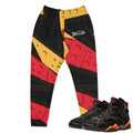 Retro 7 Citrus Joggers - Sneaker Tees to match Air Jordan Sneakers