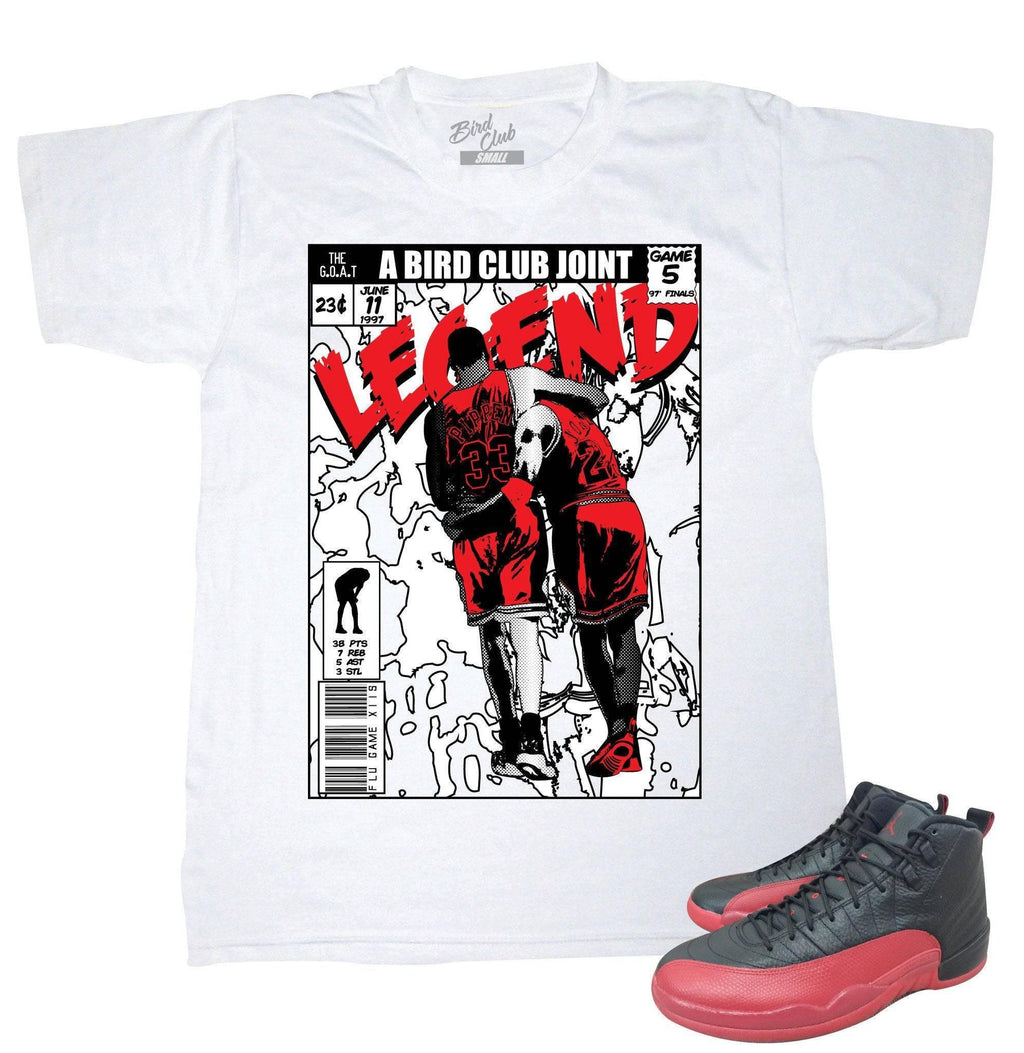 Retro 12 tee Flu Game - Sneaker Tees to match Air Jordan Sneakers
