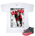 Retro 12 tee Flu Game - Sneaker Tees to match Air Jordan Sneakers