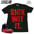 Retro 12 tee Flu Game - Sneaker Tees to match Air Jordan Sneakers