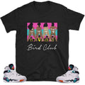 South Beach Jordan 8 "2 Live Crew" BLACK tee - Sneaker Tees to match Air Jordan Sneakers