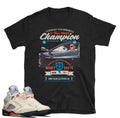 Jordan Retro 5 Sneaker tees International Flight - Sneaker Tees to match Air Jordan Sneakers
