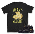 Gold Foamposite sneaker Tee - Sneaker Tees to match Air Jordan Sneakers