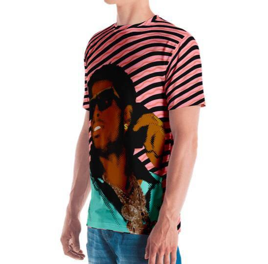 Neon Deion Prime Time tee - Sneaker Tees to match Air Jordan Sneakers