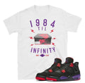 AIr Jordan Raptor 4 shoe box matching tee - Sneaker Tees to match Air Jordan Sneakers