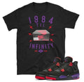 AIr Jordan Raptor 4 shoe box matching tee (BLK) - Sneaker Tees to match Air Jordan Sneakers