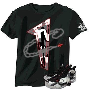 Fighter Jets Foamposite tee - Sneaker Tees to match Air Jordan Sneakers