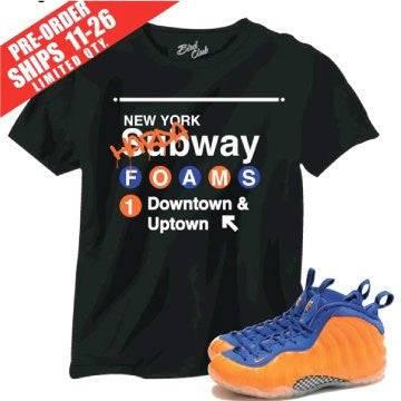 Foamposite NYC tee - Sneaker Tees to match Air Jordan Sneakers