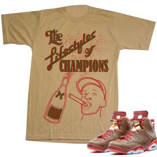 Air Jordan 6 tee | Cigar Tee - Sneaker Tees to match Air Jordan Sneakers