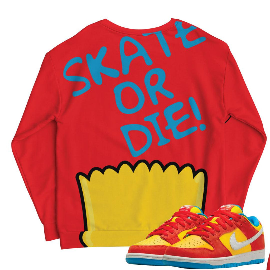 Bart SB Dunk Sweatshirt - Sneaker Tees to match Air Jordan Sneakers