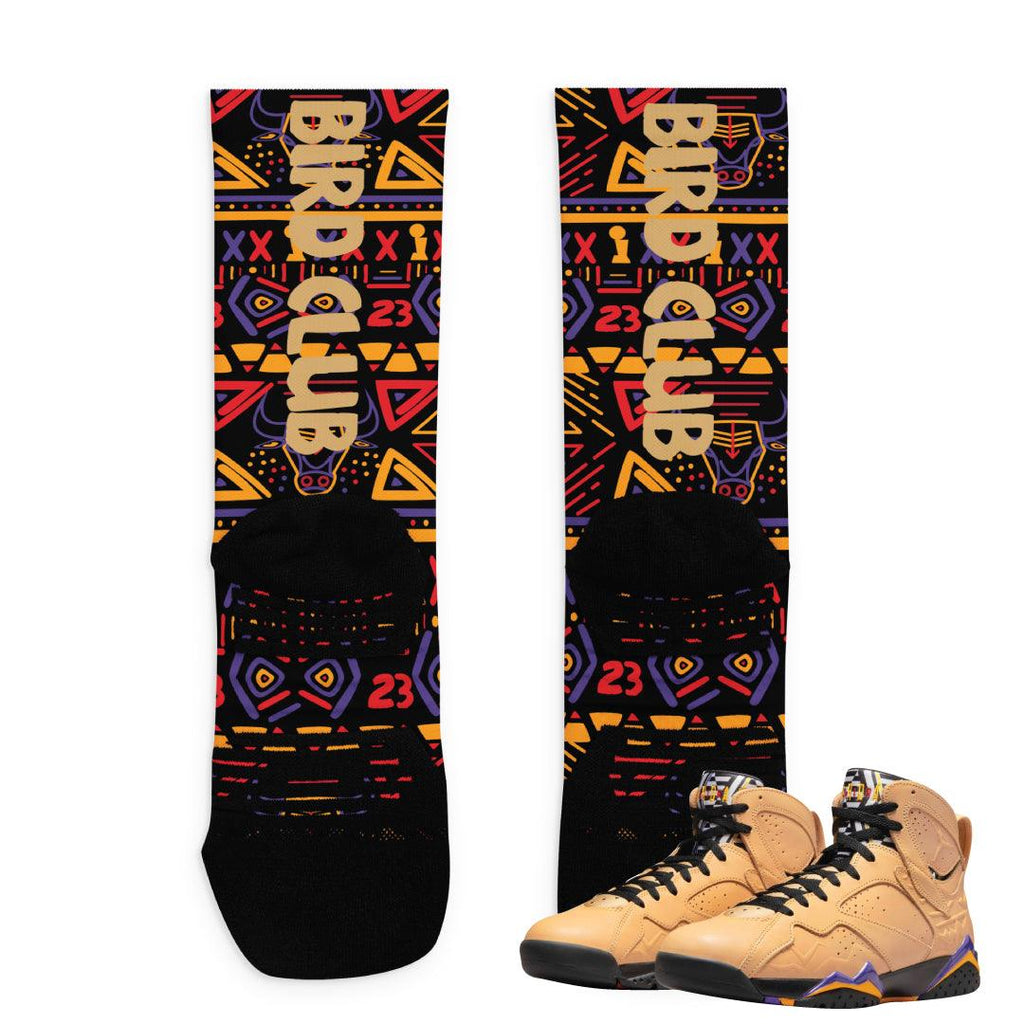Retro 7 Afrobeats Socks - Sneaker Tees to match Air Jordan Sneakers