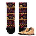 Retro 7 Afrobeats Socks - Sneaker Tees to match Air Jordan Sneakers