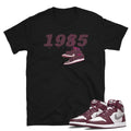 Retro OG 1 Bordeaux Shirt - Sneaker Tees to match Air Jordan Sneakers