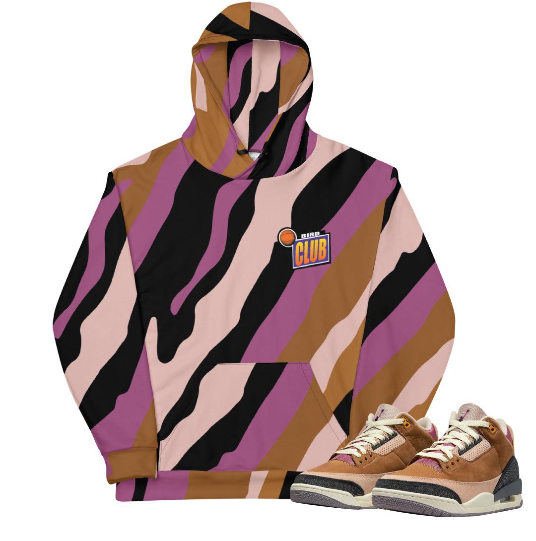 Retro 3 Winterized Archaeo Brown Hoodie - Sneaker Tees to match Air Jordan Sneakers