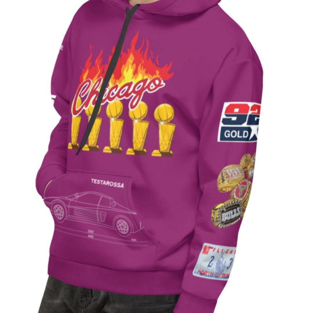 Retro 1 Bordeaux Matching Sweatshirt - Sneaker Tees to match Air Jordan Sneakers