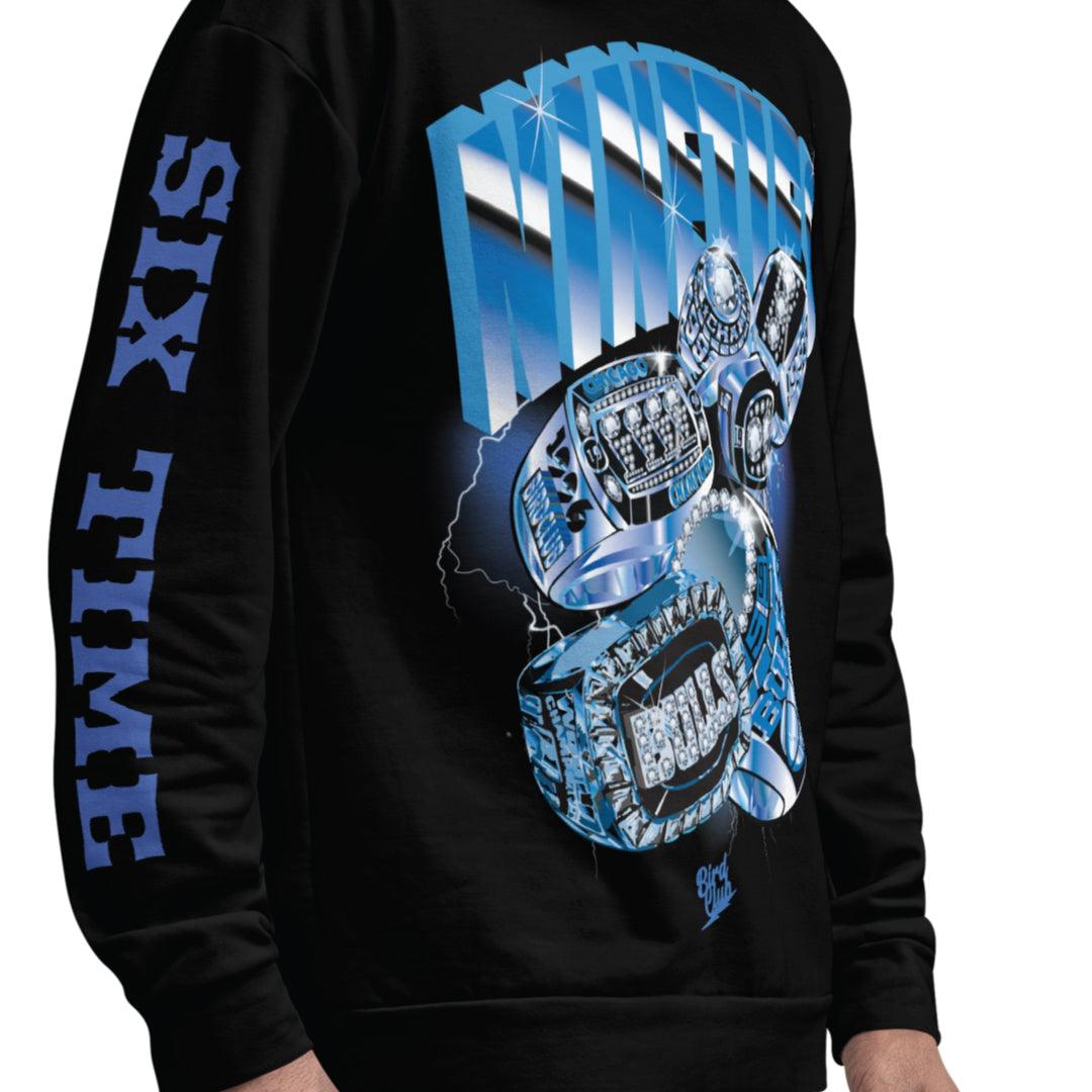 Retro 13 Brave Blue Crew Neck - Sneaker Tees to match Air Jordan Sneakers