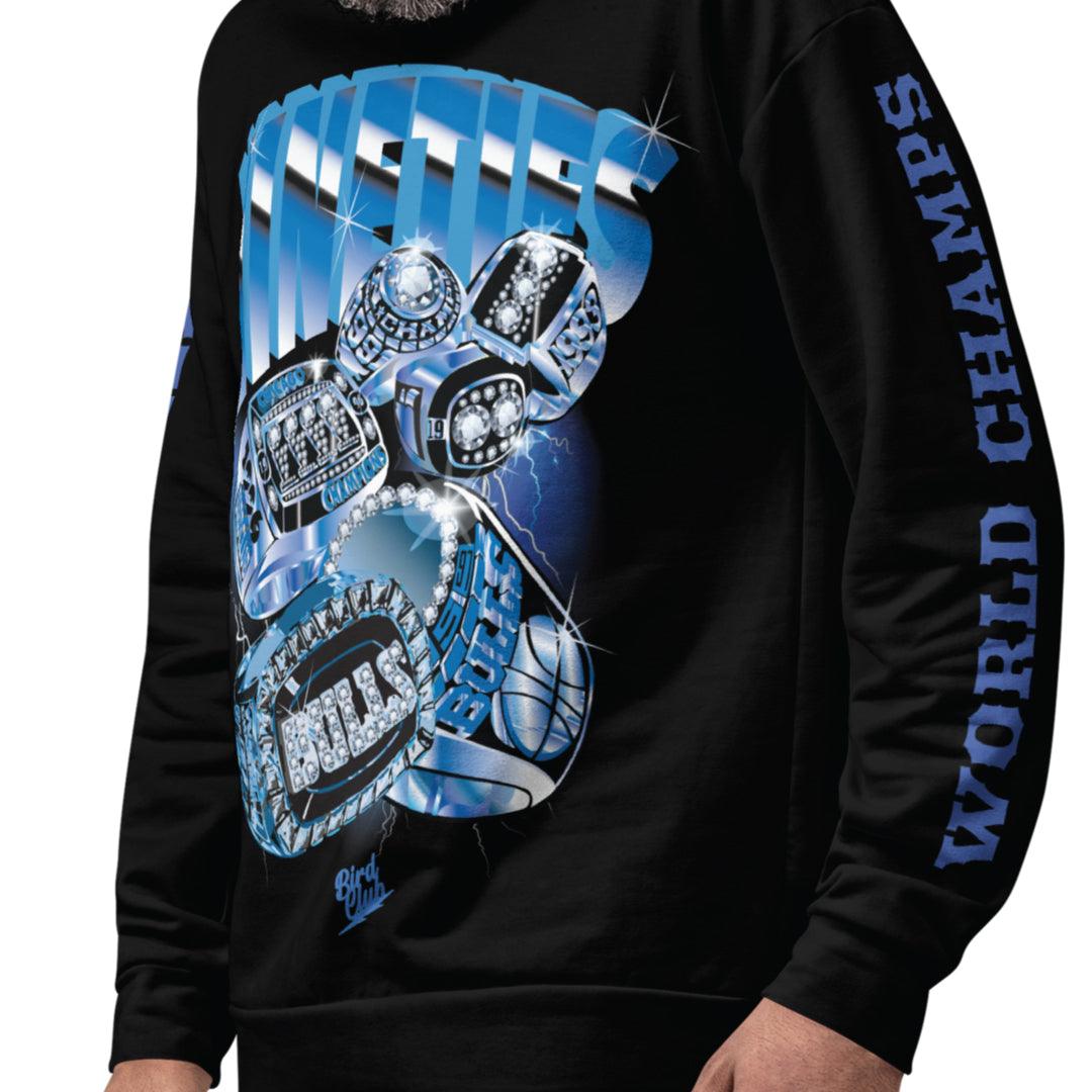 Retro 13 Brave Blue Crew Neck - Sneaker Tees to match Air Jordan Sneakers