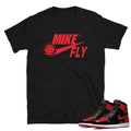 Retro 1 "Bred Patent" shirt - Sneaker Tees to match Air Jordan Sneakers