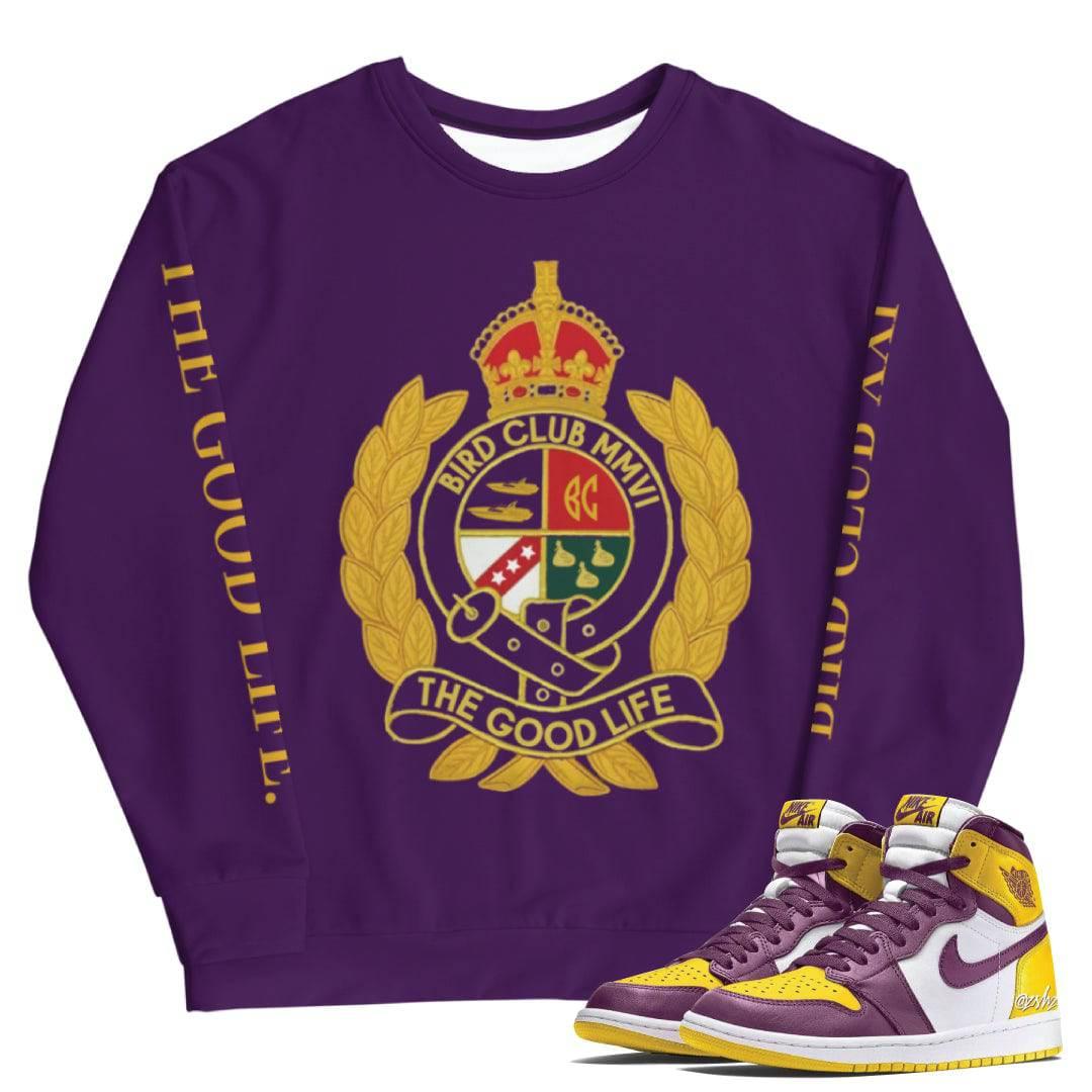 Retro 1 Brotherhood Polo Crest Crew - Sneaker Tees to match Air Jordan Sneakers
