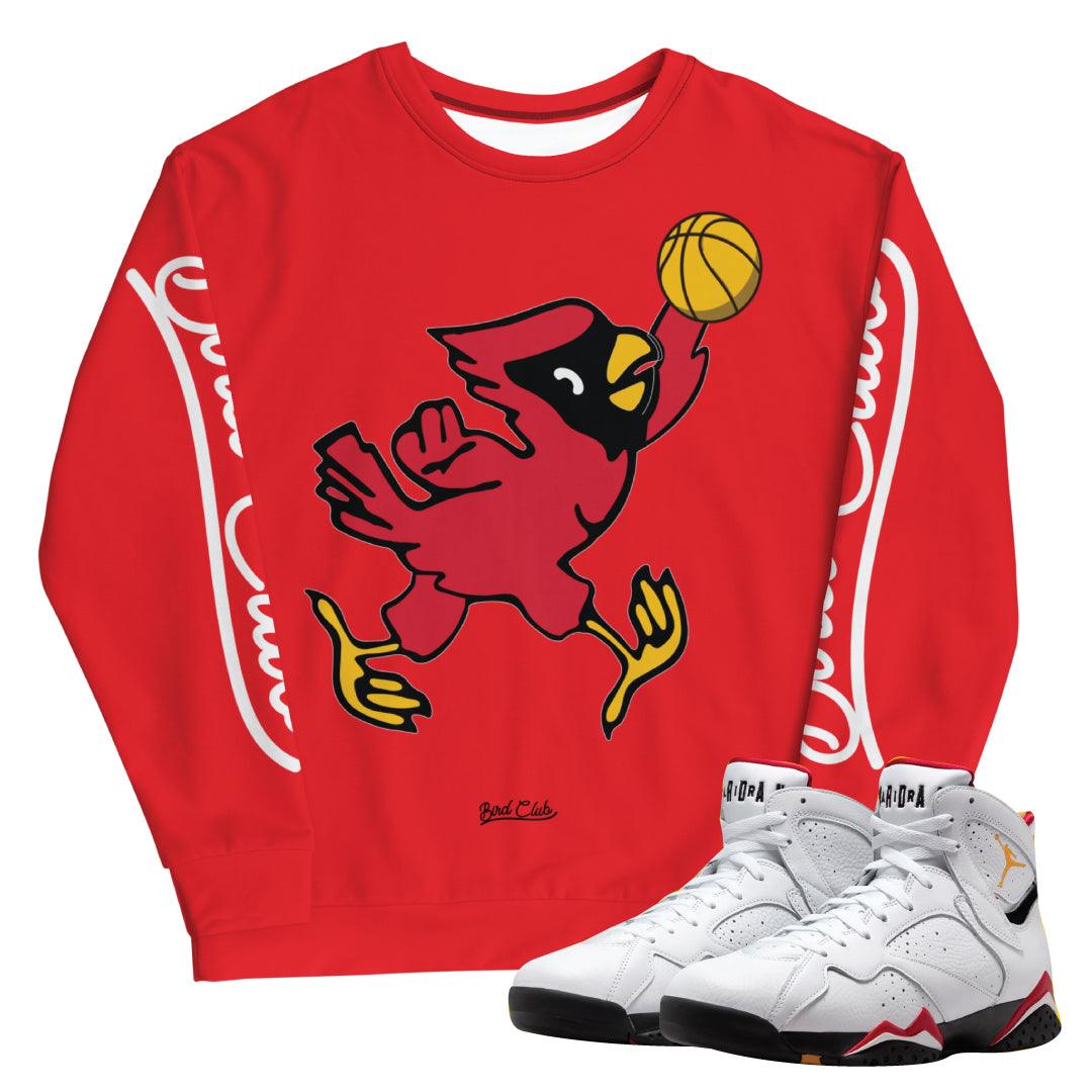Retro 7 Cardinal Sweatshirt - Sneaker Tees to match Air Jordan Sneakers