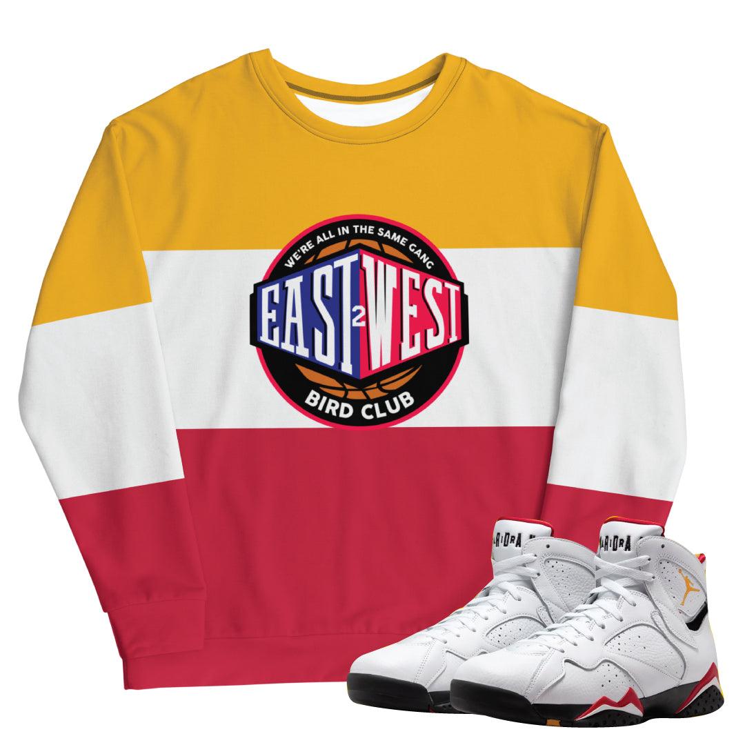 Retro 7 Cardinal Sweatshirt - Sneaker Tees to match Air Jordan Sneakers