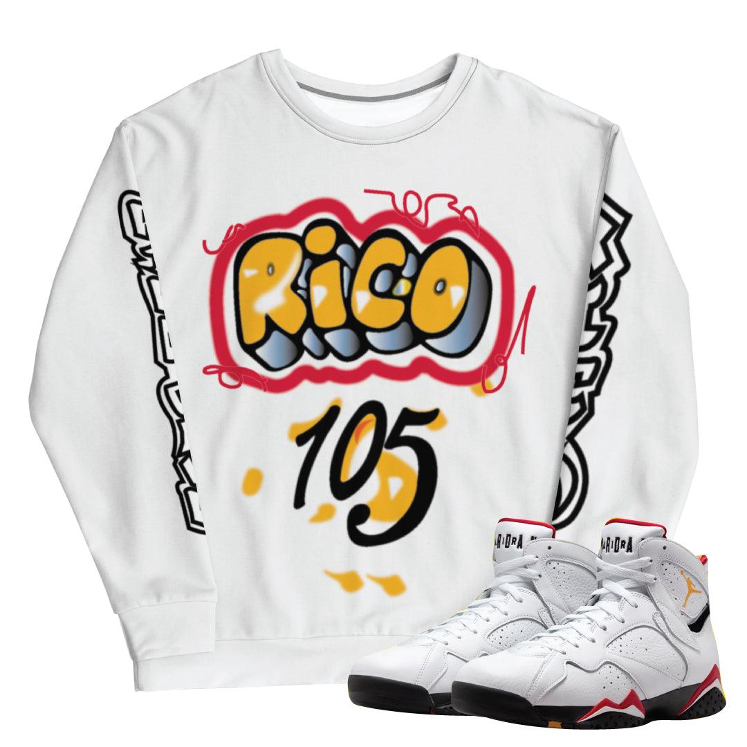 Retro 7 Cardinal Sweatshirt - Sneaker Tees to match Air Jordan Sneakers